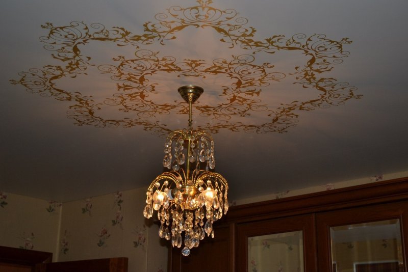 Натяжные потолки с рисунком