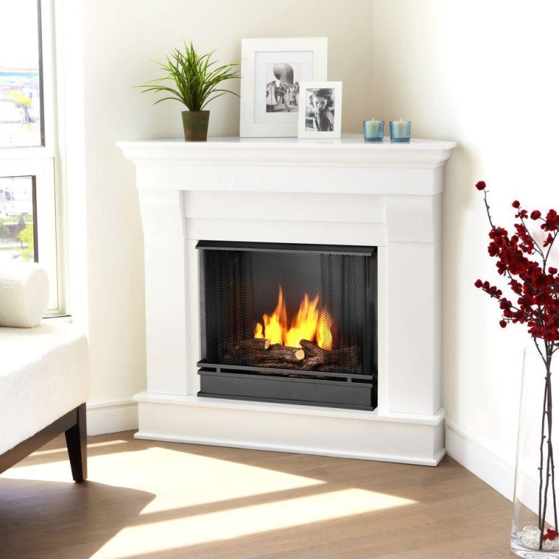 Каминокомплект угловой Artiflame Albion Corner af23 белый Бьянко