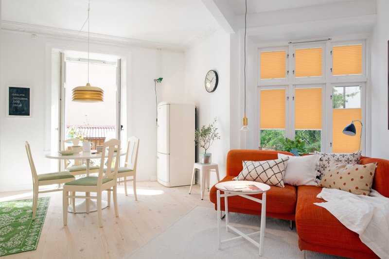 Dulux Скандинавский белый в интерьере