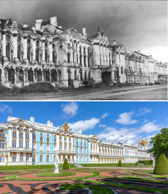 Город Пушкин Царское село Екатерининский дворец
