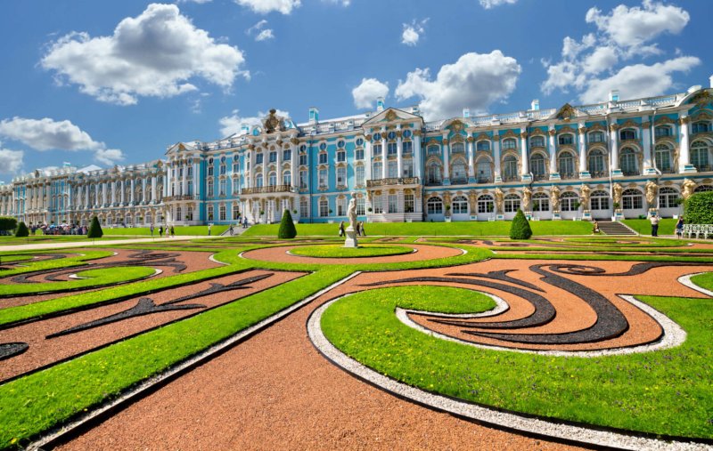 Город Пушкин Царское село Екатерининский дворец