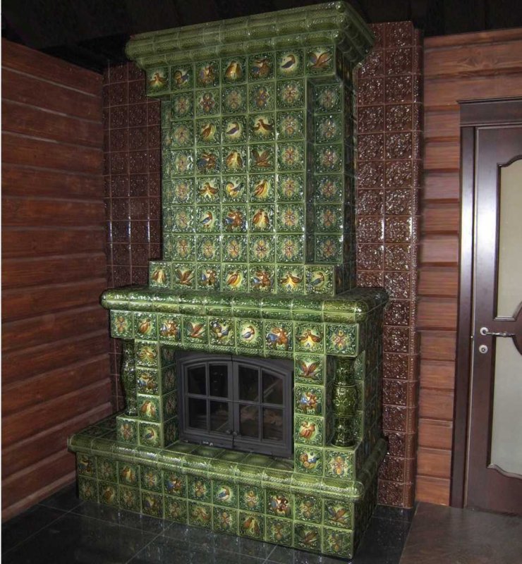 Голландка с изразцами