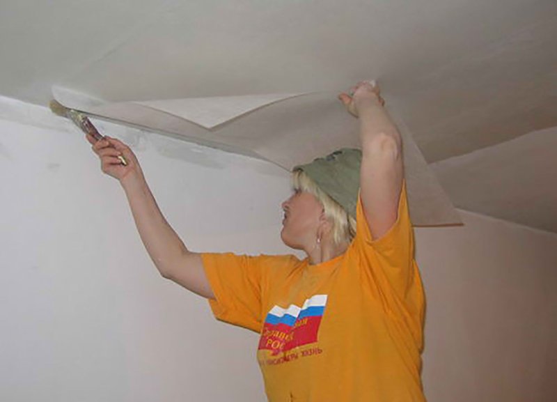 Оклейка стен стеклохолстом
