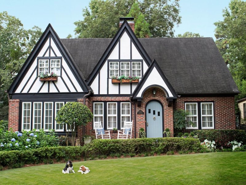 Стиль Тюдор (Tudor Revival Cottage)