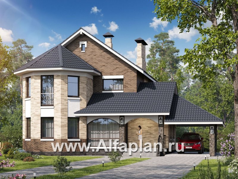 Двухэтажный дом 160м2 из кирпича