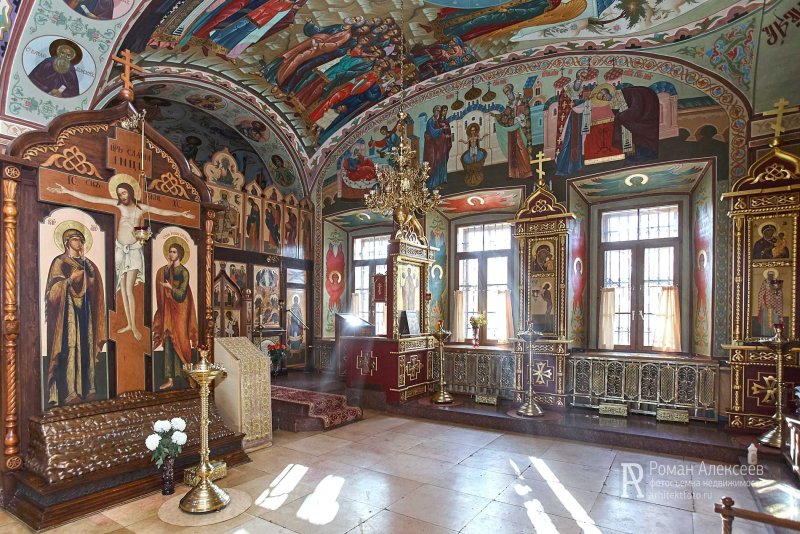 Храм Михаила Архангела Лермонтово интерьер