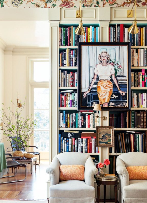 Книжные стеллажи в интерьере