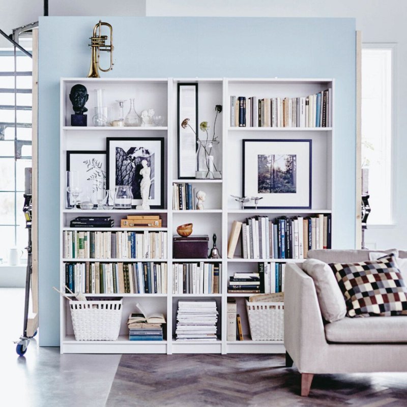 Полка "Wall Shelf-s (bas WL-001)" белая