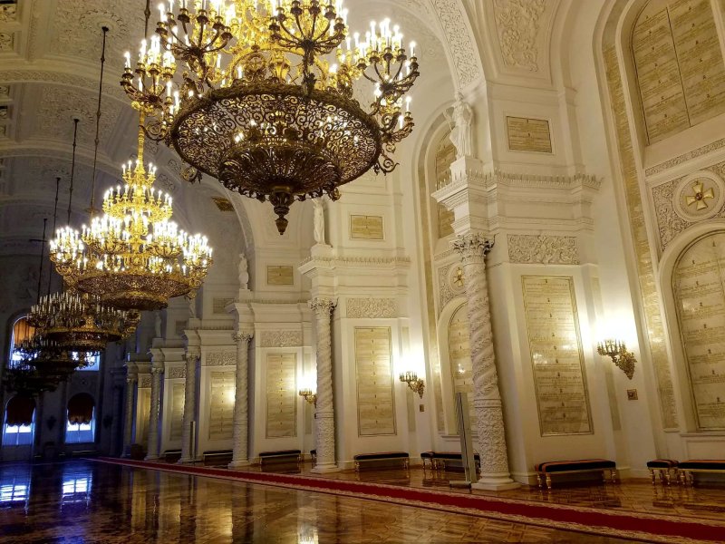 Большой Кремлёвский дворец Московский Кремль Георгиевский зал
