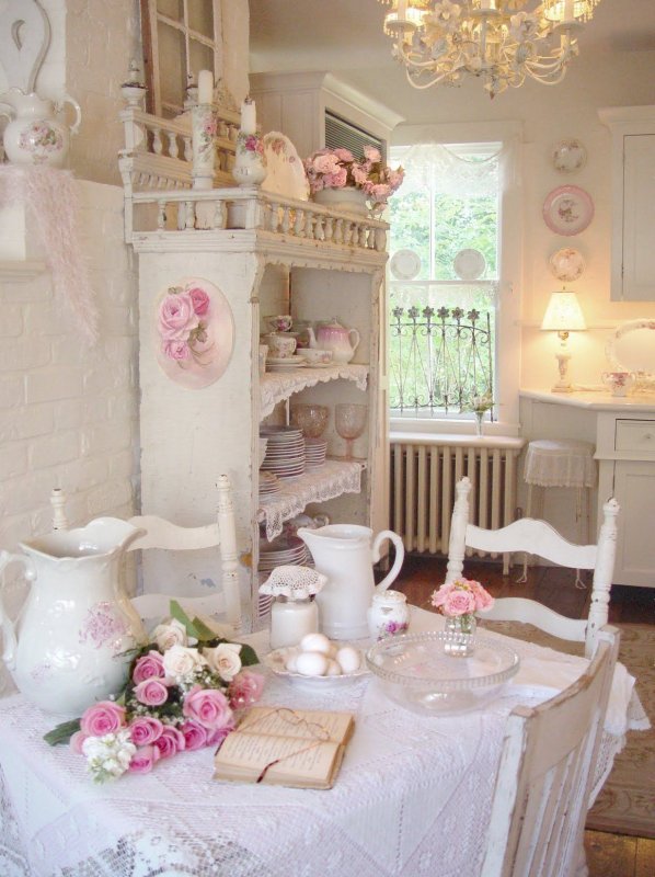 Shabby Chic стиль кухня