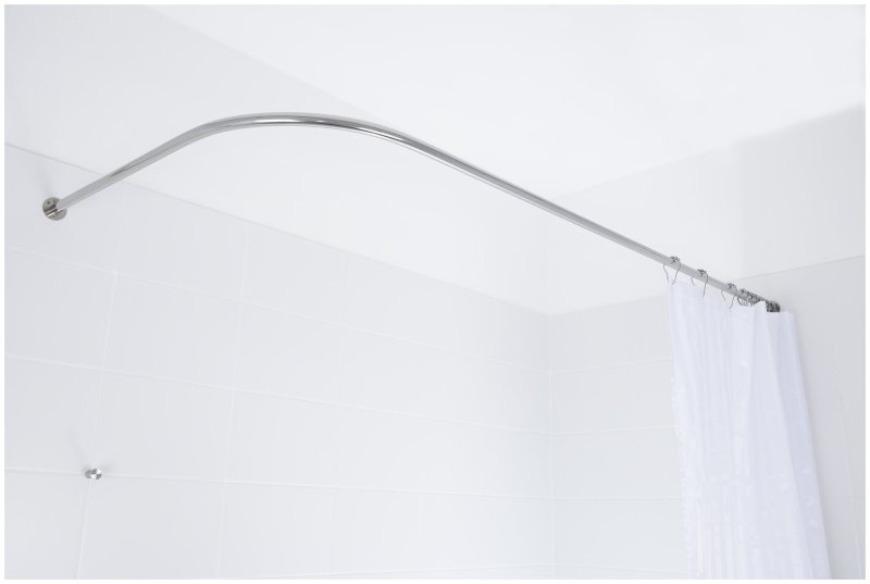 Угловой карниз для ванной комнаты Corner Shower Rods Kit