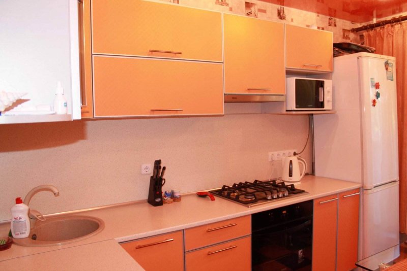 Терракотовый цвет в интерьере кухни
