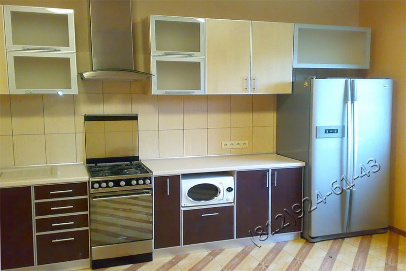 Пластиковые кухни в алюминиевом профиле