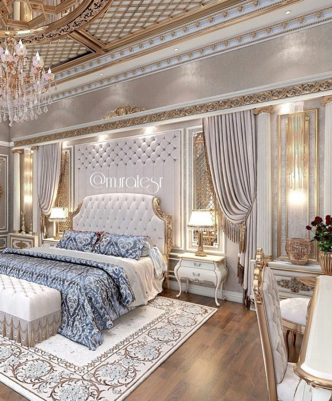 Королевская спальня роскошная