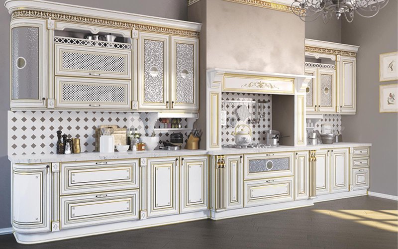 Кухня Лукреция слоновая кость