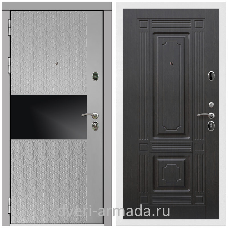 Дверь входная Армада Престиж черная шагрень