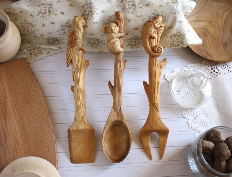 Кухонная утварь из дерева