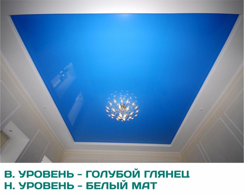 Розовый натяжной потолок