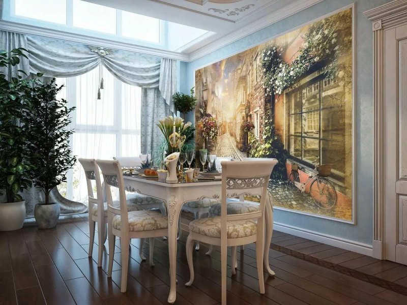 Визуализация кухни в стиле DS fresco