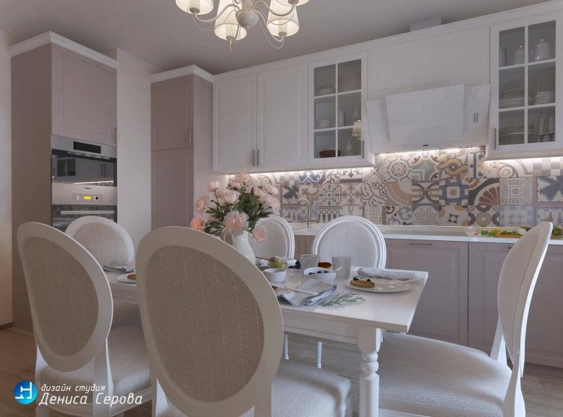 Affresco фрески в интерьере кухни
