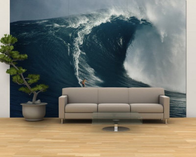 Фотообои вода в интерьере