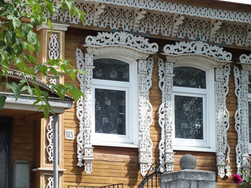 Резные наличники Городец