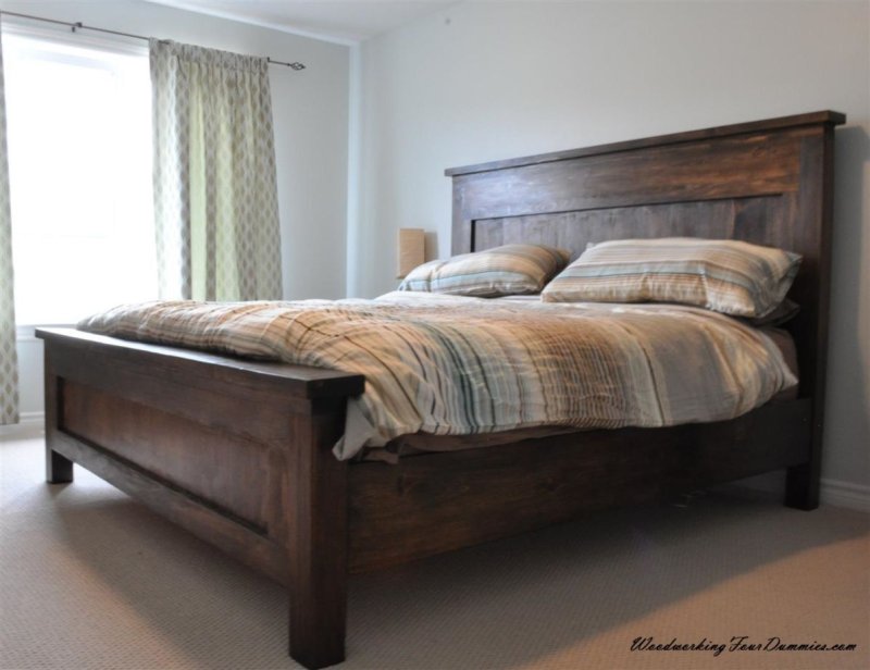Design Wood кровать Модерн