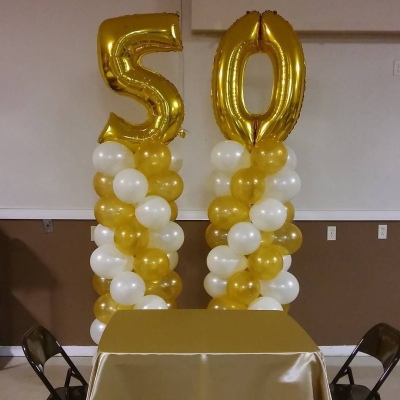 Украшение зала на 50 лет