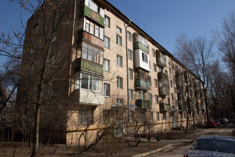 Хрущёвка кирпичная пятиэтажка