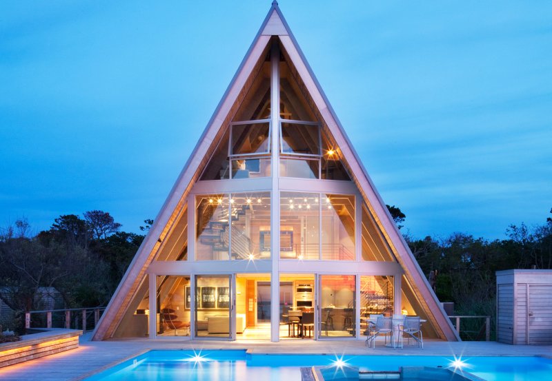 Дом a-frame (дом шалаш)