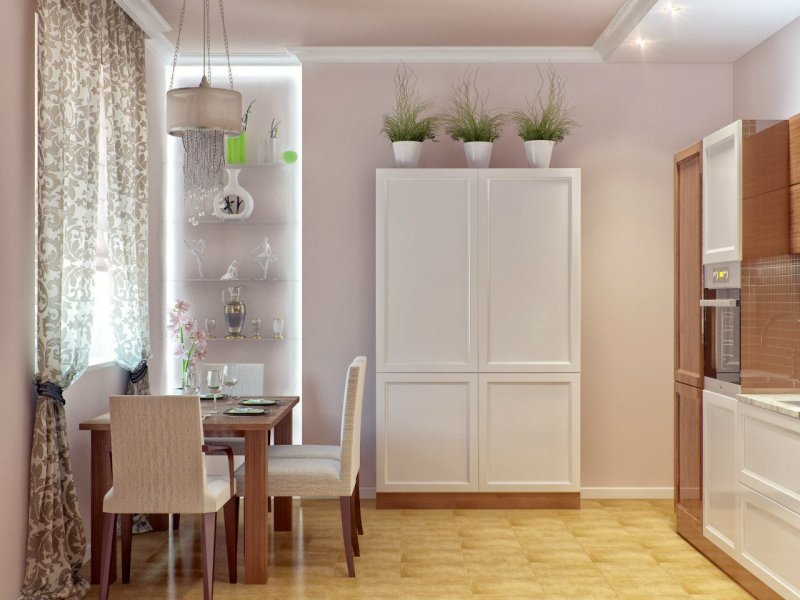 Бирюзовая кухня маленькая