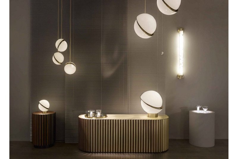 Светильник Crescent Light by Lee Broom d25 Gold.