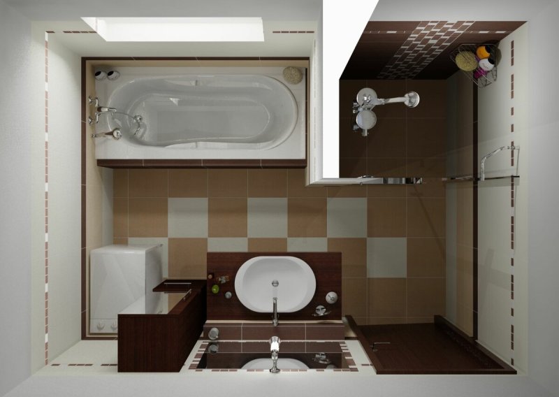 Планировка ванной комнаты 9м2