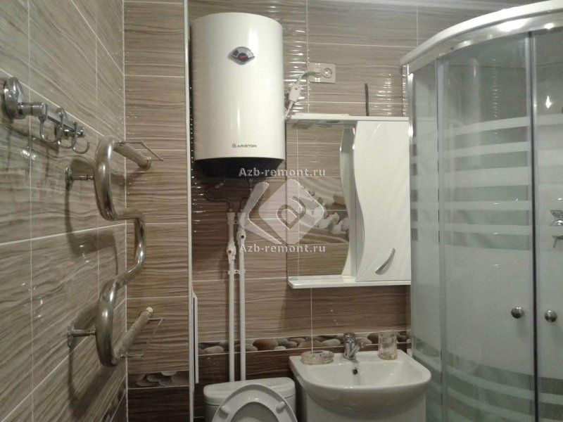 Дизайн ванной комнаты с броллером