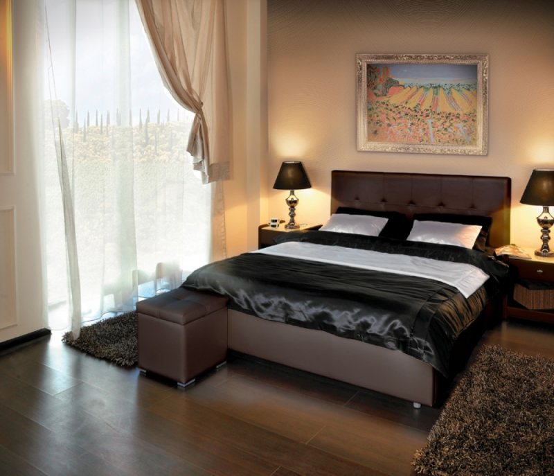 Кровать Аскона Greta 200*160 к/з Экотекс Venge