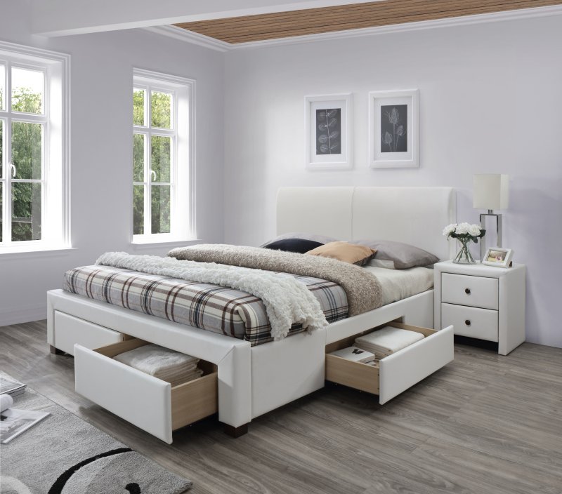 Кровать Halmar Modena 2 160x200 (белый)