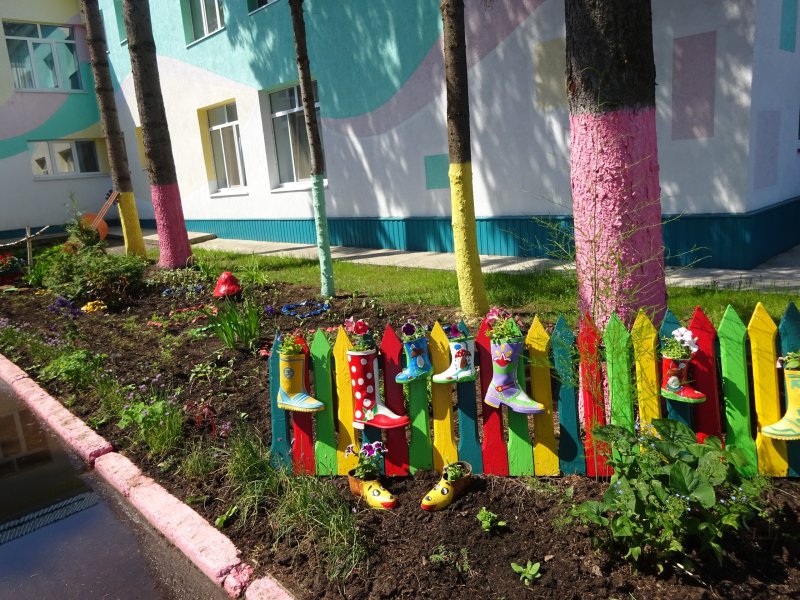 Участок в детском саду