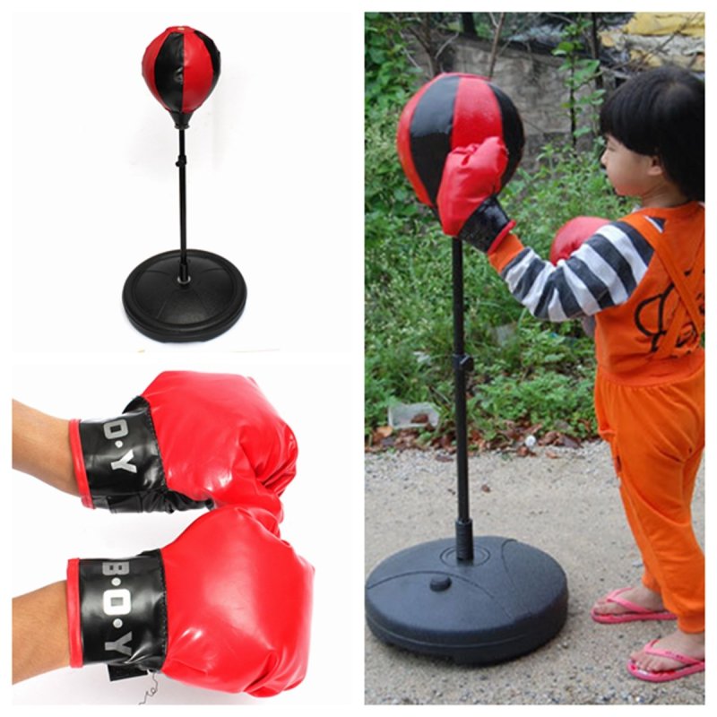 Стойка боксерская детская "Sport Toys", с перчатками. Tx43201
