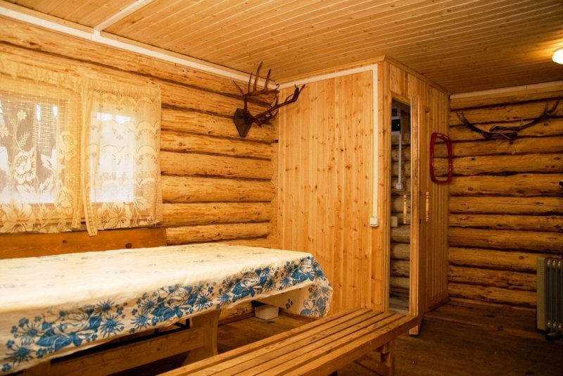 Внутренняя отделка предбанника