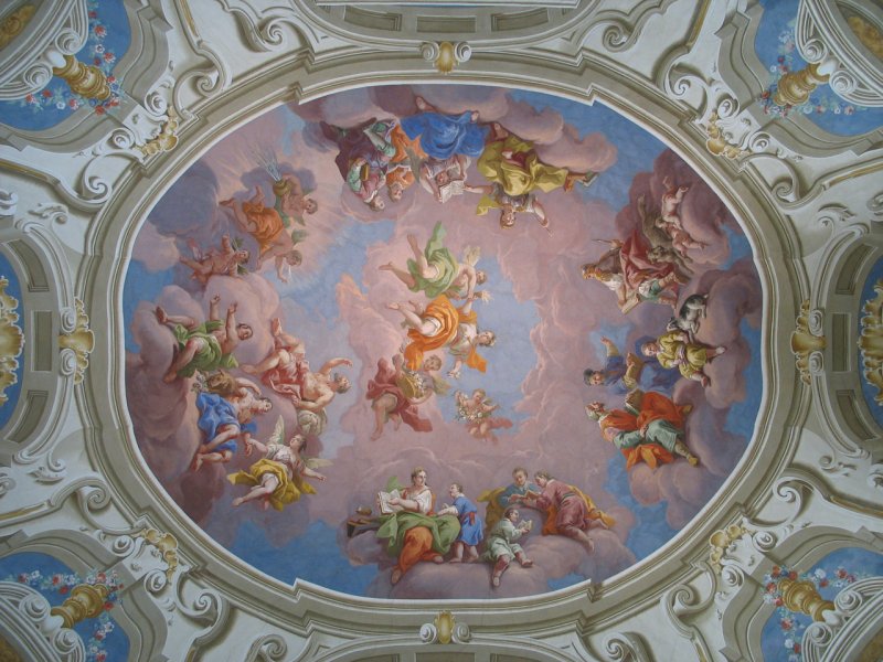 Фреска рококо