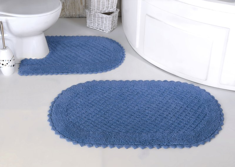 Коврик для ванной 50x80cм Chenille Blue