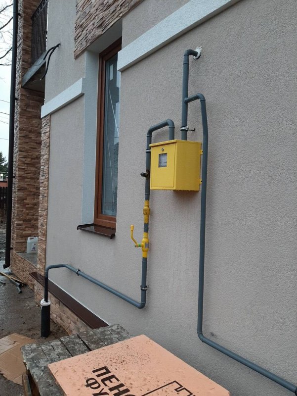 Газовая труба в частном доме