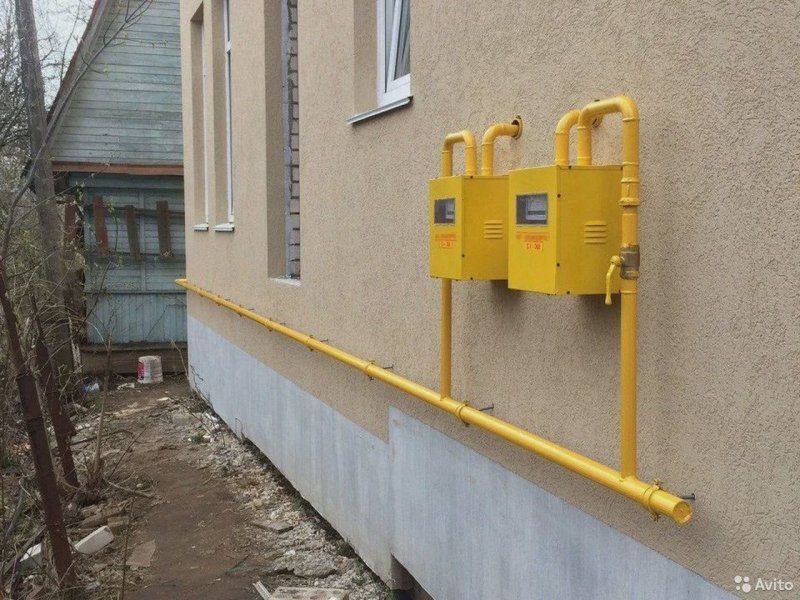 Газовая труба в частном доме