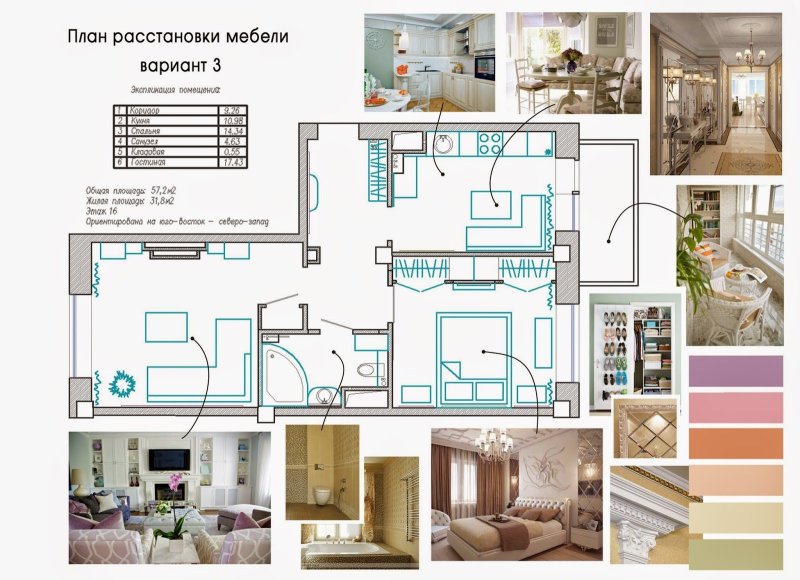 План расстановки мебели ревит