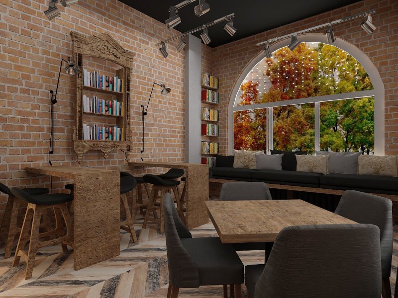 Кафе в стиле Loft