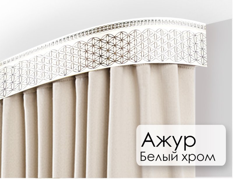 Карниз алюминиевый двухрядный Legrand