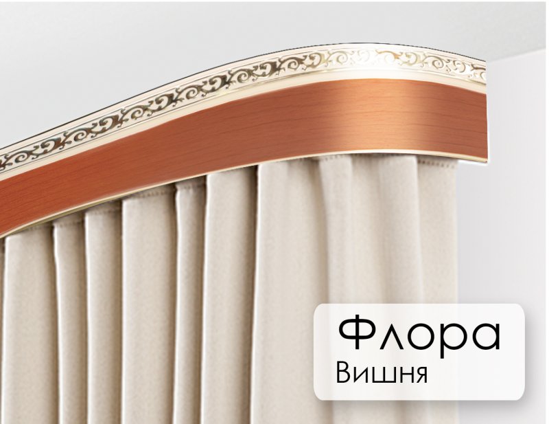 Карнизы для штор потолочные трехрядные