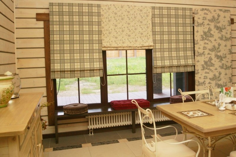 Шторы в деревенском стиле Кантри