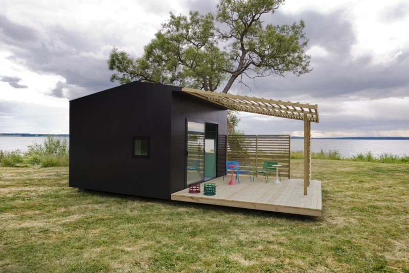 Tiny House с односкатной крышей