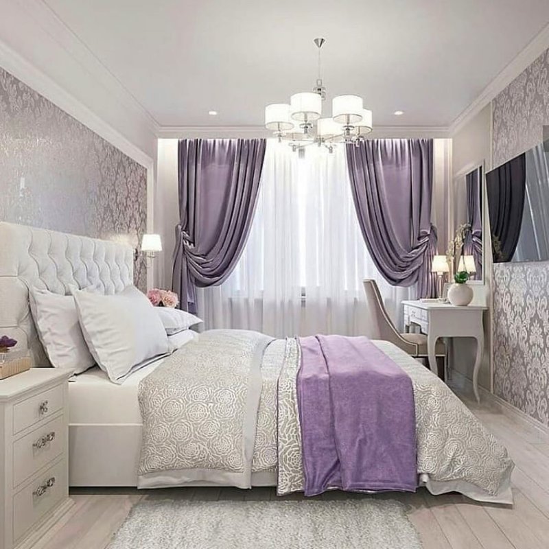 Сиреневая спальня